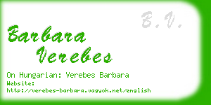 barbara verebes business card